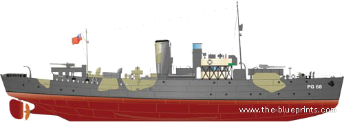 Корабль ORP Orkan [Rocket Boat] - чертежи, габариты, рисунки